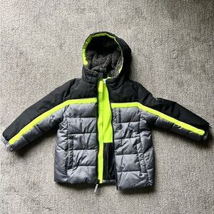 ZeroXposur Boys Winter Puffer Coat with fleece interior and hood